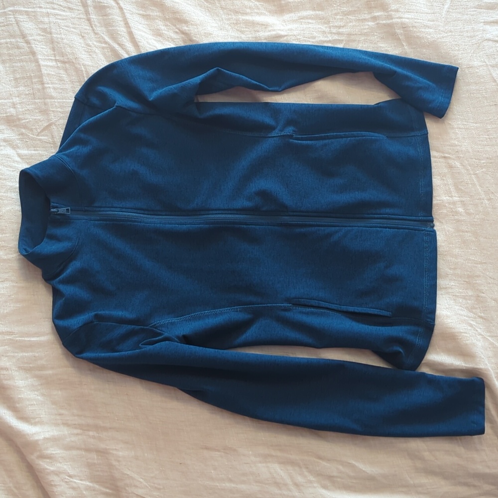 Beyond Yoga Spacedye Full Zip Blue Athletic Activewear Jacket, XS, Like New